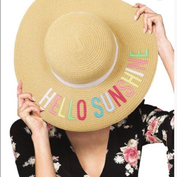 CC Boutique Accessories - Hello Sunshine Sun Hat CC Boutique Accessories - Hello Sunshine Sun Hat